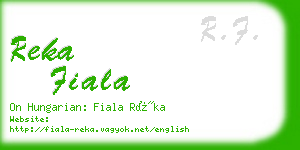 reka fiala business card